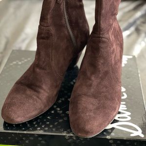Sam Edelman Maddie Brown Suede Booties.